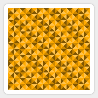 Geometric Triangle Pattern (Gold) Magnet